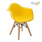 Ficha técnica e caractérísticas do produto Cadeira Infantil Eiffel Eames DAW Amarela - Rivatti