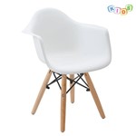 Ficha técnica e caractérísticas do produto Cadeira Infantil Eiffel Eames DAW Branca - Rivatti