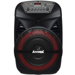 Caixa Amplificada Amvox ACA 280 Black 280W Preta - Bivolt