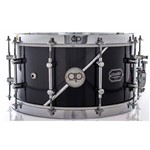 Caixa Ap Drums Inox Black Steel Chrome Stripe 14x7¨ Limited com Aros High Hoop Vintage 2.7mm