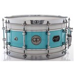 Ficha técnica e caractérísticas do produto Caixa Ap Drums Inox Blue Olive White Chrome Stripe 14x7¨ Limited com Aros High Hoop Vintage 2.7mm