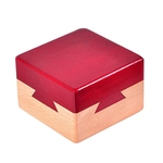 Ficha técnica e caractérísticas do produto Caixa de presente de madeira Secret Box Criativa para Invisível Diamond Jewelry Surprise Dinheiro para Companheiros amantes amigos