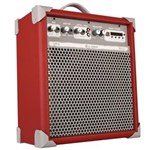 Ficha técnica e caractérísticas do produto Caixa de Som Amplificada 55W Usb Vermelho UP8 LL Áudio
