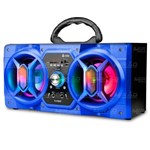 Caixa de Som Bluetooth 12Watts Super Bass com Visor Mini System Microfone INFOKIT - VC-M601BT