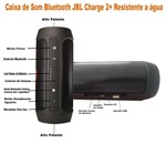 Ficha técnica e caractérísticas do produto Caixa de Som Charge 2+ Bluetooth Recarregável - Charge2+