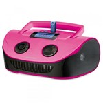 Ficha técnica e caractérísticas do produto Caixa de Som Multilaser Boombox MP3 Player Rádio FM Entrada USB Auxiliar Cartão Memória 15W - Rosa