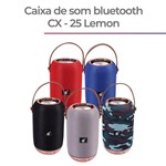 Ficha técnica e caractérísticas do produto Caixa de Som Portatil Bluetooth CX-25 - PRETO / CINZA - Lemon