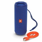 Caixa de Som Portátil Bluetooth Stereo Speaker 4 à Prova D´água - Azul