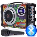 Ficha técnica e caractérísticas do produto Caixa Som Bluetooth Cmik Microfone Radio Fm Usb Mk-b29