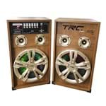 Ficha técnica e caractérísticas do produto Caixas de Som TRC439 Amplificadas 300w 2 Microfones Trc 110V-220V