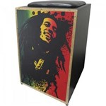 Ficha técnica e caractérísticas do produto Cajon Acústico Inclinado Profissional K2 COR-002 Bob Marley