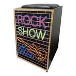 Cajon Jaguar Elétrico Inclinado Rock Show MDF Resistente e Otimo Som