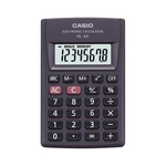 Ficha técnica e caractérísticas do produto Calculadora Casio Bolso 8 Digitos Preta HL-4A