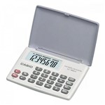 Ficha técnica e caractérísticas do produto Calculadora Casio de Bolso LC-160LV- Branca- com 8 Dígitos