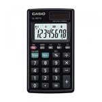 Ficha técnica e caractérísticas do produto Calculadora Casio de Bolso Vertical C/ Visor 8 Dígitos SL-797TV-BK - Casio*