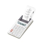 Ficha técnica e caractérísticas do produto Calculadora com Bobina Casio Hr-8RC-WE Branca 12 Dígitos Adaptador Bivolt Incluso