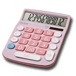 Ficha técnica e caractérísticas do produto Calculadora de 12 Dígitos Rosa MV-4130 - Elgin