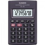 Ficha técnica e caractérísticas do produto Calculadora de Bolso 8 Digitos Hl-4a Preta Casio