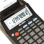 Ficha técnica e caractérísticas do produto Calculadora de Impressão 12 Dígitos Sem Adaptador - Elgin Preta