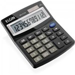 Ficha técnica e caractérísticas do produto Calculadora de Mesa 12 Digitos MV 4124 Preto ELGIN