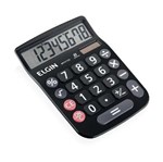 Ficha técnica e caractérísticas do produto Calculadora de Mesa 8 Dagitos MV-4133 Preta - Elgin