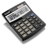 Ficha técnica e caractérísticas do produto Calculadora de Mesa Mv 4124 12 Dígitos Preta - Elgin