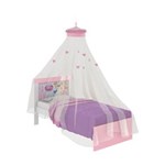 Ficha técnica e caractérísticas do produto Cama Princesas Disney Happy C/ Dorsel de Teto e Pura Magia - BRANCO