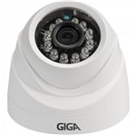 Ficha técnica e caractérísticas do produto Camera Dome 3,2mm Infra 20m 720P AHD PLUS GSHDP20DB Branco GIGA - 396