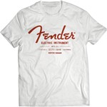 Ficha técnica e caractérísticas do produto Camiseta Branca Fender Electric Instruments M - Fender