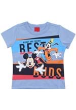 Ficha técnica e caractérísticas do produto Camiseta Disney Menino Mickey Azul