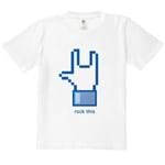Ficha técnica e caractérísticas do produto Camiseta Kids Nerderia Rock This Branca