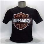 Ficha técnica e caractérísticas do produto Camiseta Motor Harley Davison (Preto, PP)