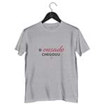 Ficha técnica e caractérísticas do produto Camiseta o Ousado Chegou | Cinza - G