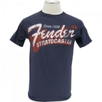 Ficha técnica e caractérísticas do produto Camiseta SINCE 1954 STRAT G Azul FENDER
