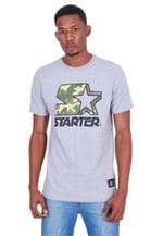 Ficha técnica e caractérísticas do produto Camiseta Starter Estampada Logo Camuflada Cinza - Kanui