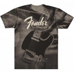 Ficha técnica e caractérísticas do produto Camiseta Telecaster BELT PRINT "G" Fender - eu Quero Eletro