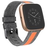 Ficha técnica e caractérísticas do produto LOS Canvas Strap Watch para Fitbit Versa 2 / versa / versa Lite Fitbit and accessories