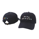 Ficha técnica e caractérísticas do produto Cap Moda Unissex bordados amigos reais Sports Baseball Tie Hat Strap para Camping Viajar