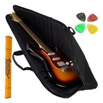Ficha técnica e caractérísticas do produto Capa Bag Guitarra Stratocaster Extra Luxo Lp Bags + Acessórios
