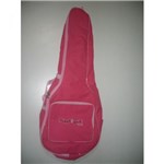 Capa Bag para Violão Clássico Rosa Super Luxo CLAVE BAG.Totalmente Acolchoada, Alça de Mão e de Mochila. SLR502