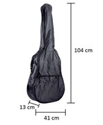 Capa Bag Simples para Violão Clássico Comum Impermeável Preta - Vines Music