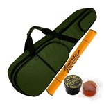 Ficha técnica e caractérísticas do produto Capa Bag Viola de Arco Extra Luxo com Bolsos Cor Verde LP Bags + Flanela