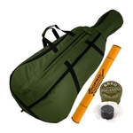 Ficha técnica e caractérísticas do produto Capa Bag Violoncelo Extra Luxo com Bolsos Cor Verde LP Bags + Flanela 4/4