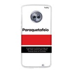 Ficha técnica e caractérísticas do produto Capa Personalizada para Moto G6 Plus - Paraquetafeio