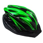 Ficha técnica e caractérísticas do produto Capacete de Ciclismo Absolute Nero com Sinalizador Led Preto/Verde