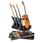 Ficha técnica e caractérísticas do produto Case em Polietileno com Suporte para 3 Guitarras, 1 Violao e Pedais - G-gic-box-tsa - Gator