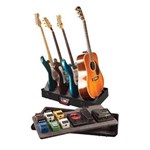 Ficha técnica e caractérísticas do produto Case em Polietileno com Suporte para 3 Guitarras, 1 Violão e Pedais - G-Gig-Box-Tsa - Gator