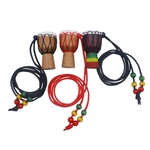 Ficha técnica e caractérísticas do produto Classic Mini madeira Colar Djembe Percussion Mão Africano dom pendant Tambor Gostar