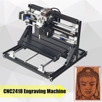 Ficha técnica e caractérísticas do produto CNC2418 Máquina de Gravura De Mesa De Fresagem A Laser 3 Eixos DIY 42 stepper 775 spindle