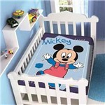 Ficha técnica e caractérísticas do produto Cobertor Antilérgico Disney Mickey Passinho- Azul - Jolitex